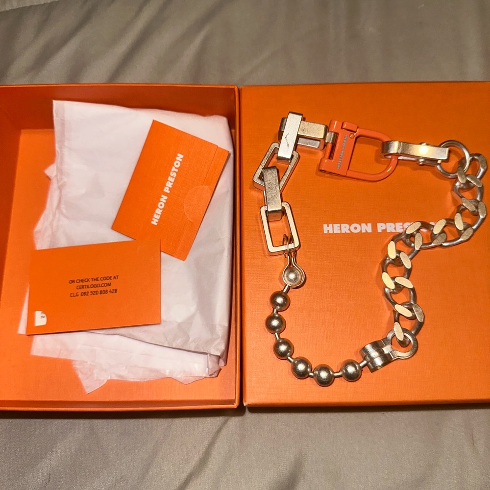 Heron Preston necklace choker